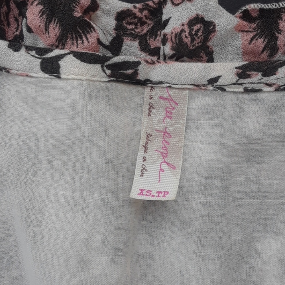 Free People flowy floral dress sz XS - Picture 7 of 7
